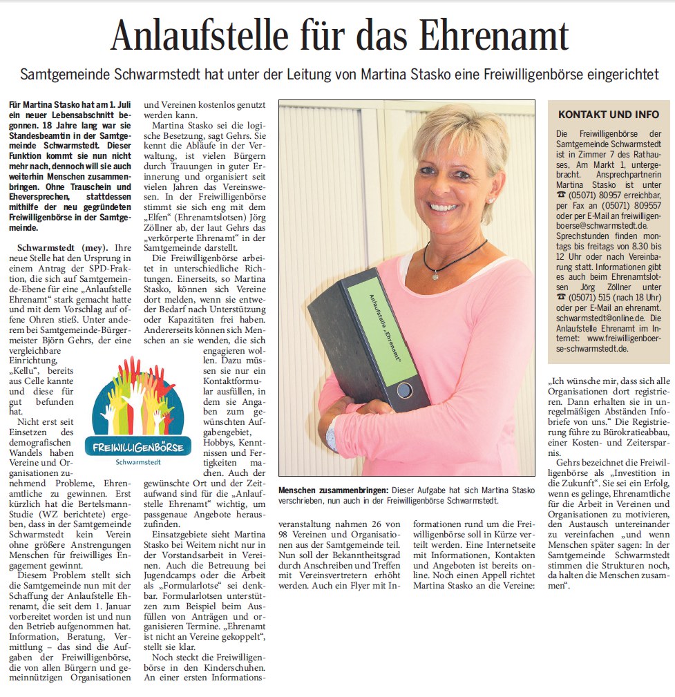 Artikel Walsroder Zeitung 09.07.2013